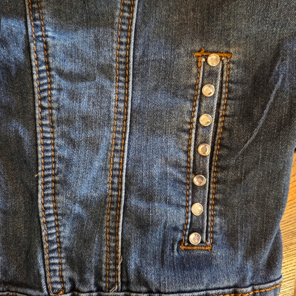 Earl Jeans Blue Denim Jacket with Stud Details - Picture 5 of 13
